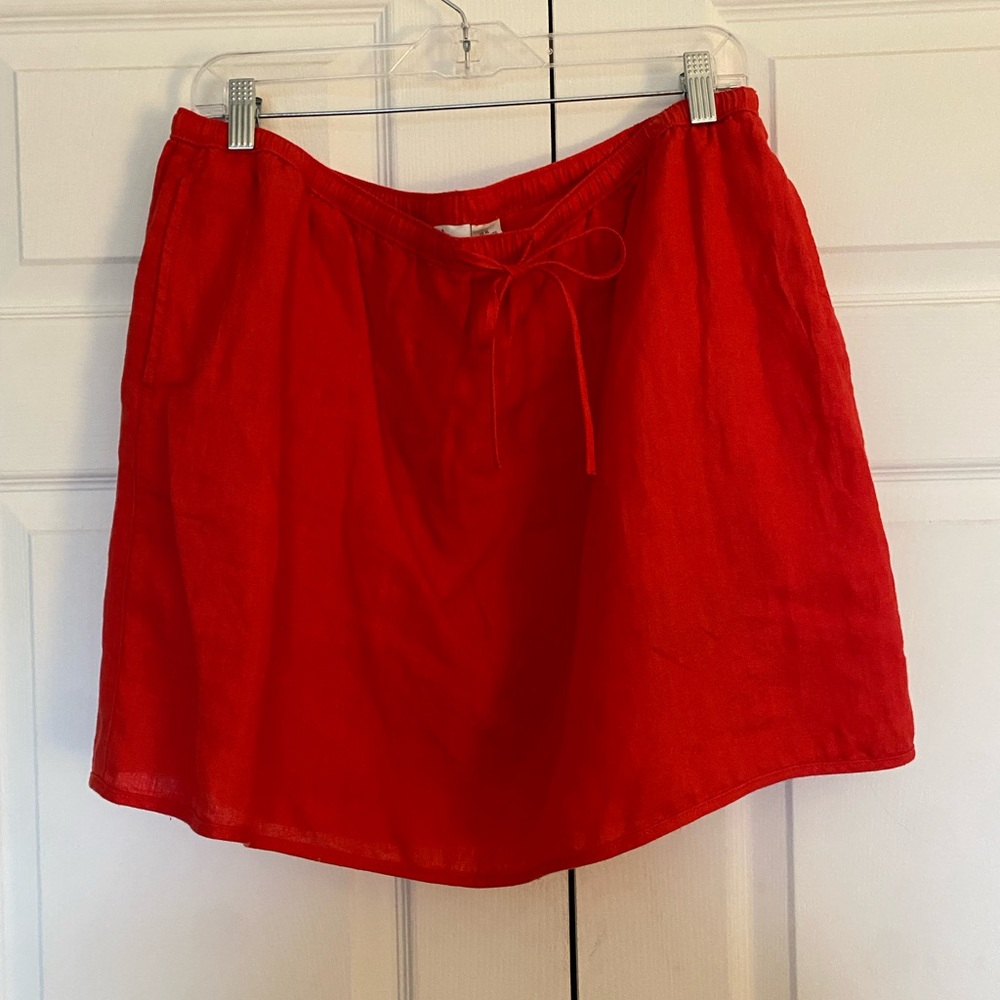 Red stretch skort - Picture 2 of 4